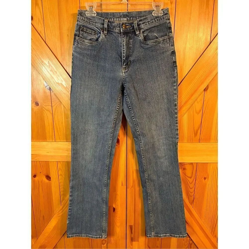 LL Bean Women's 8-M Tall Straight Denim Jeans (4598)